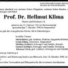 Klima Hellmut 1915-1990 Todesanzeige